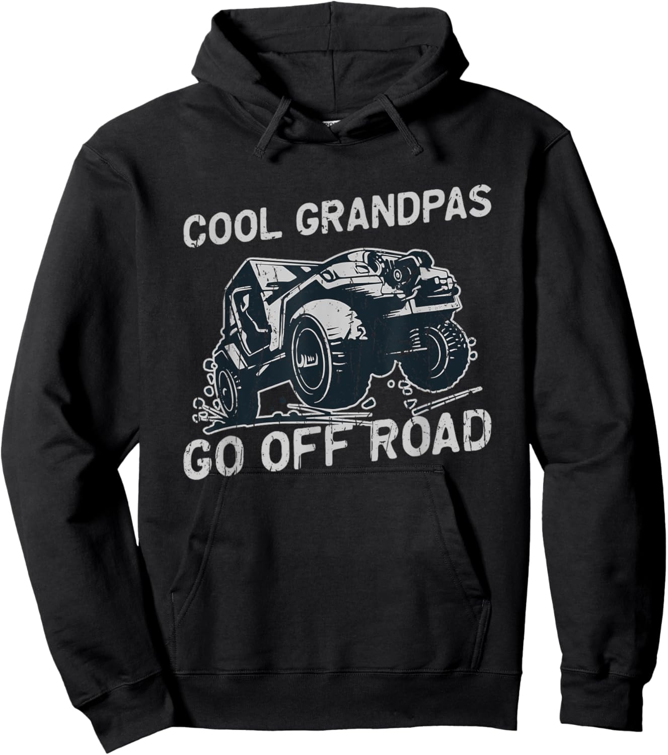 Cool grandpas go off road - offroading Hoodie - Hoodie | Black