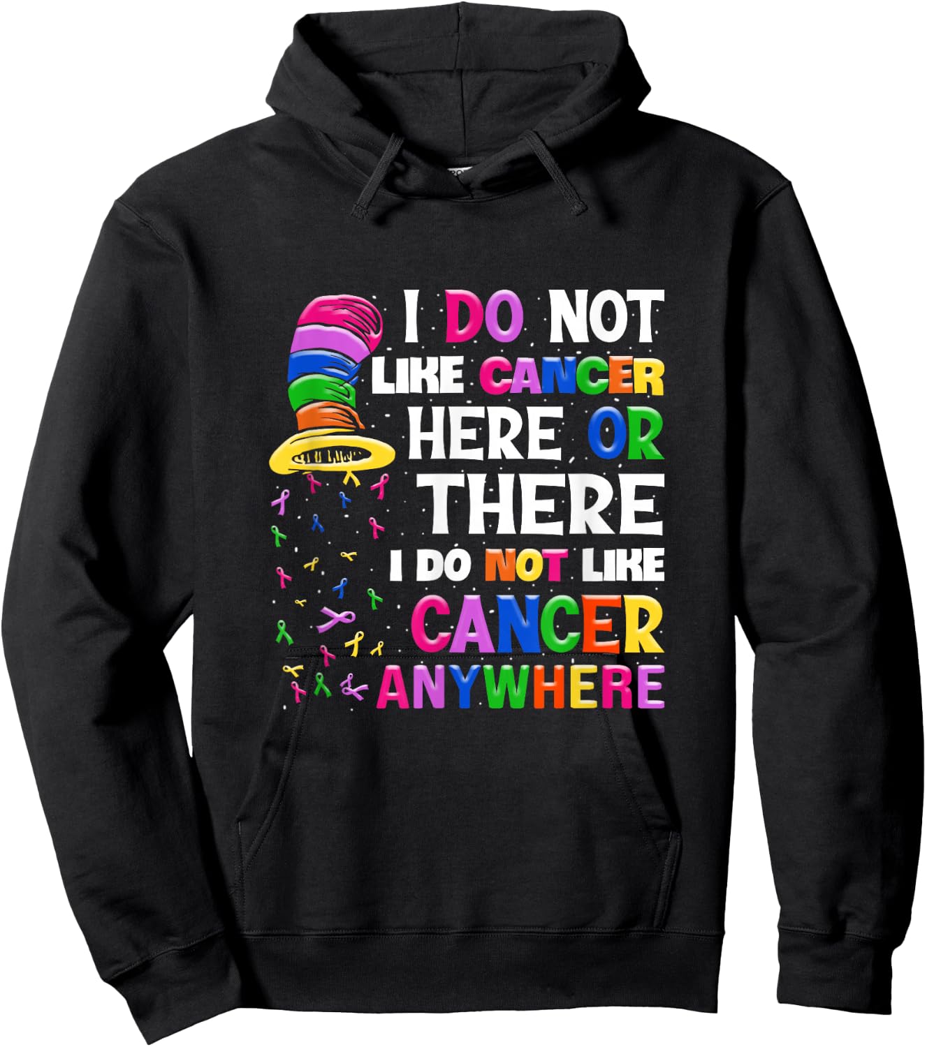I Do Not Like Cancer Here Or There I Do Not Like Cancer Hoodie - Hoodie | Black
