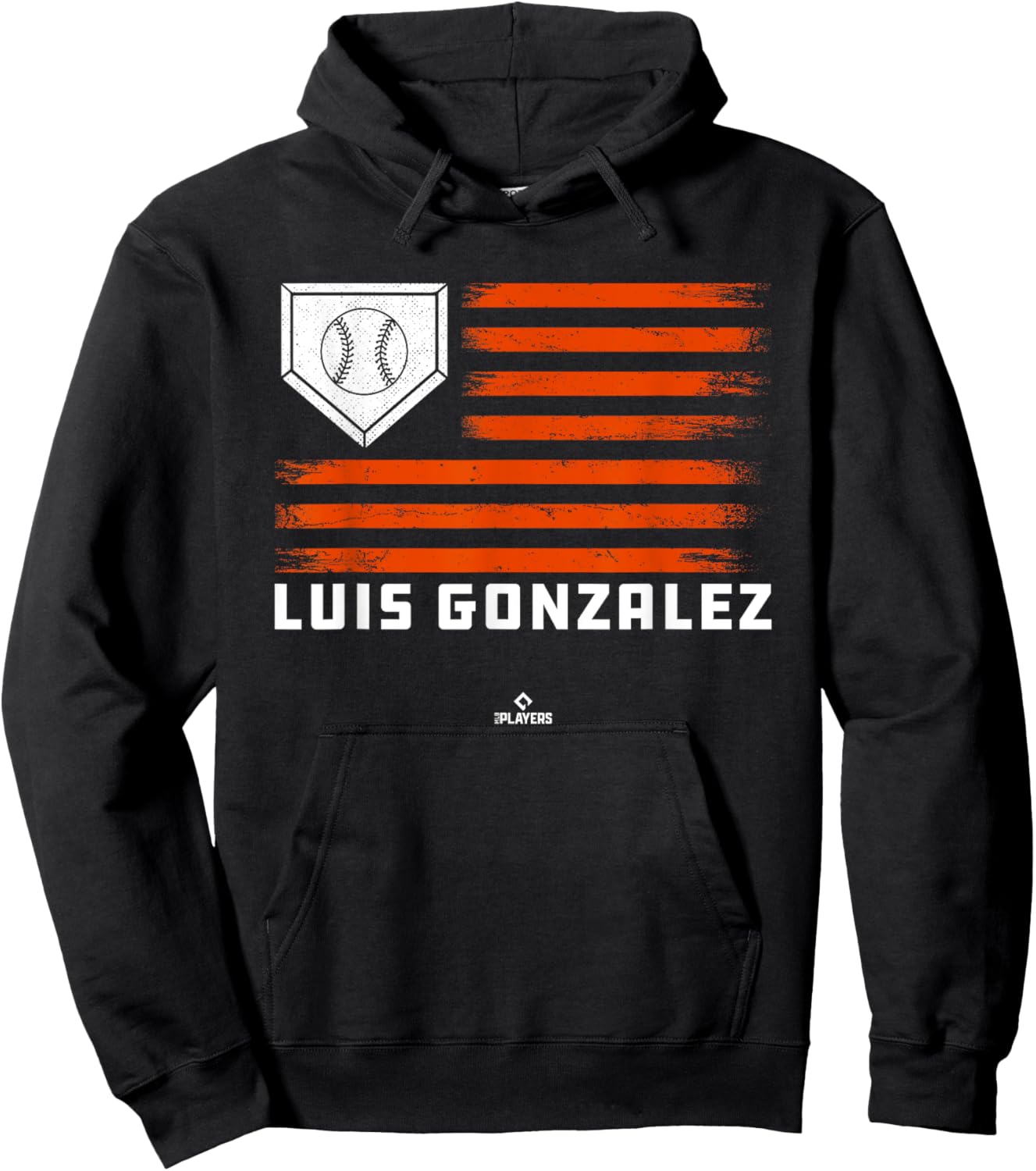 Vintage Flag Gameday Luis Gonzalez Prospect Baseball Fan Hoodie - Hoodie | Black