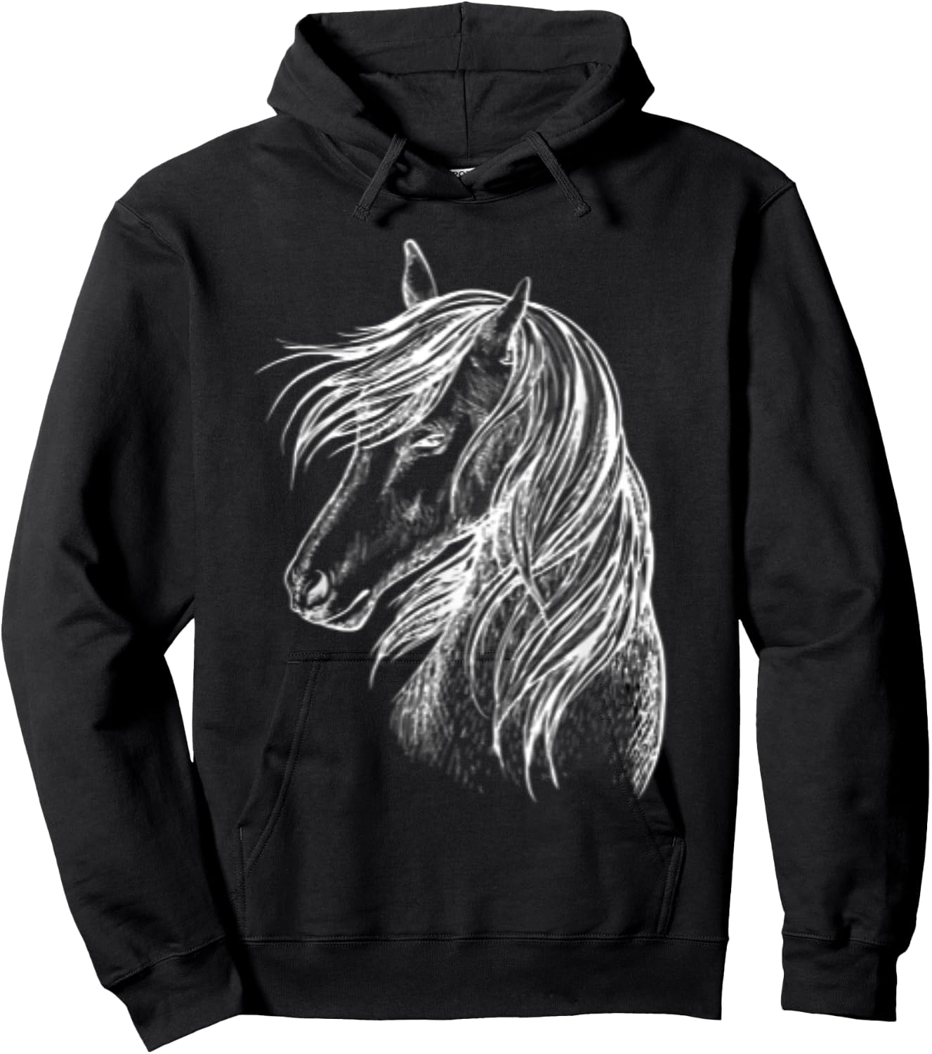 Girls horses love riding horse box great beauty Hoodie - Hoodie | Black