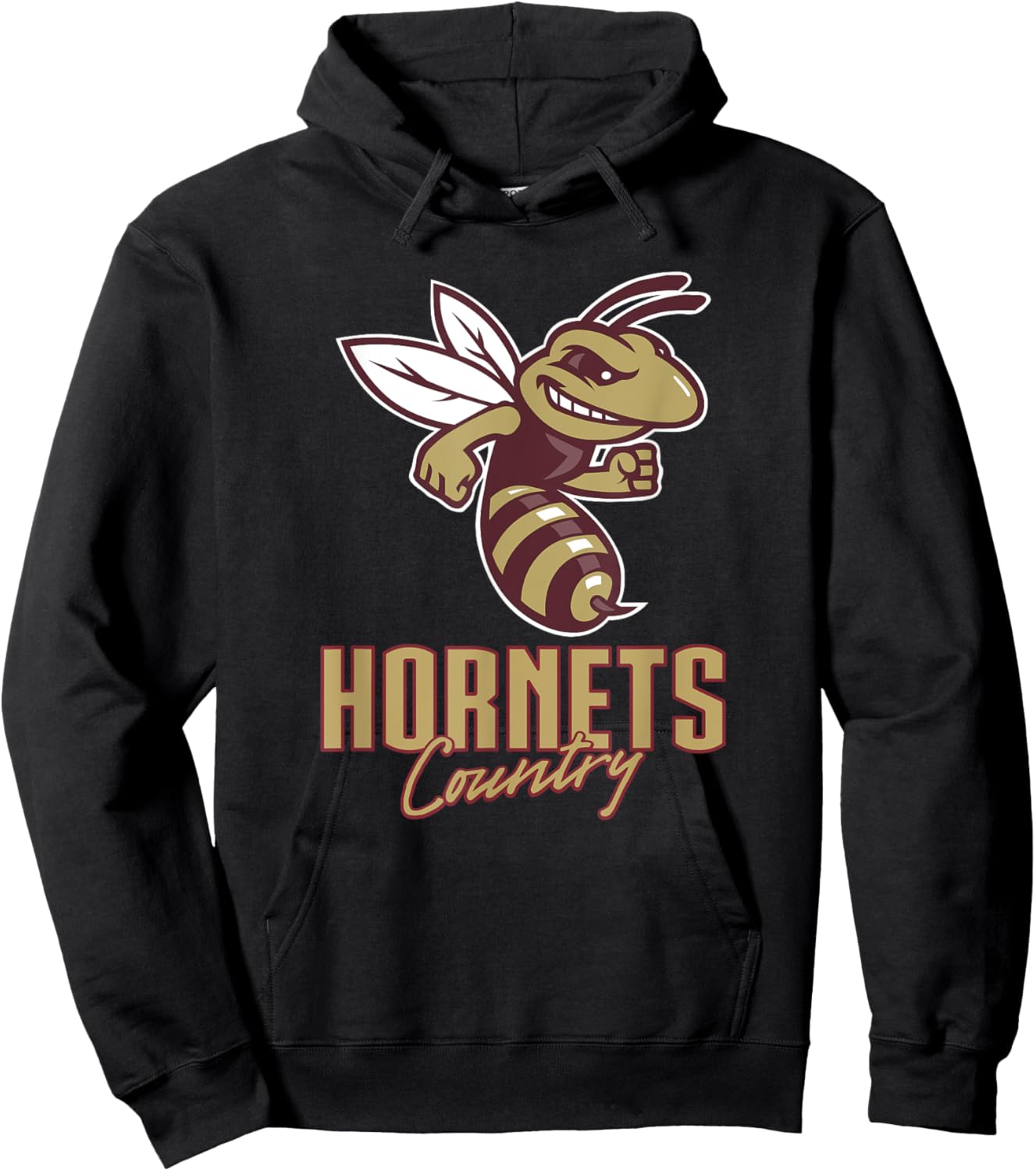 Licking Heights Hornets Logo Country HS Hoodie - Hoodie | Black