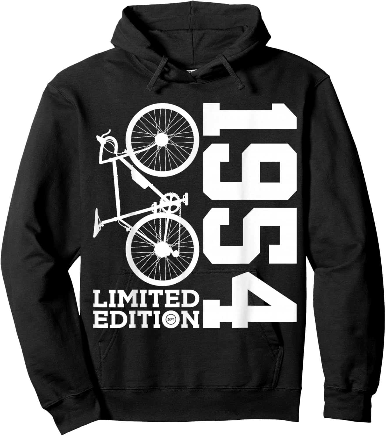 Cyclist 1954 Bike 72nd Birthday Racing Bike Hoodie - Hoodie | Black