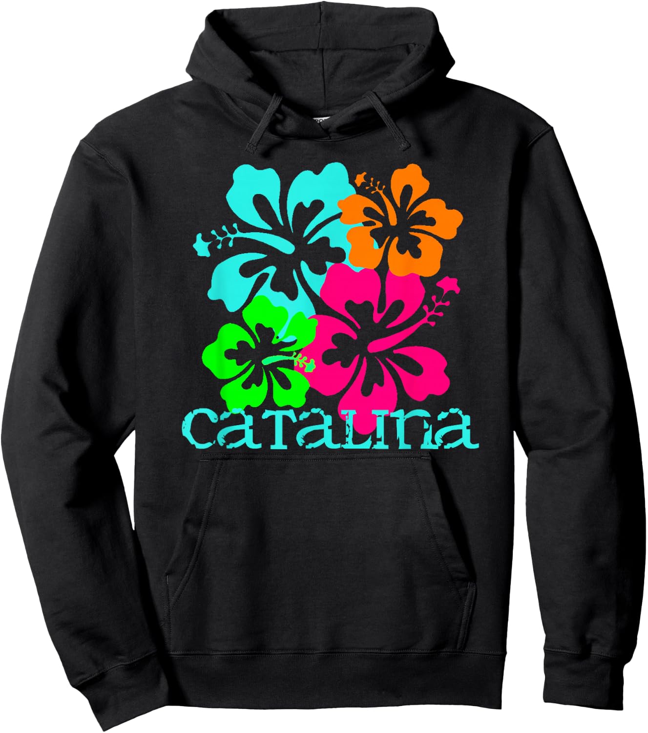 Catalina Island Beach Tropical Paradise Travel Surf Ocean Hoodie - Hoodie | Black