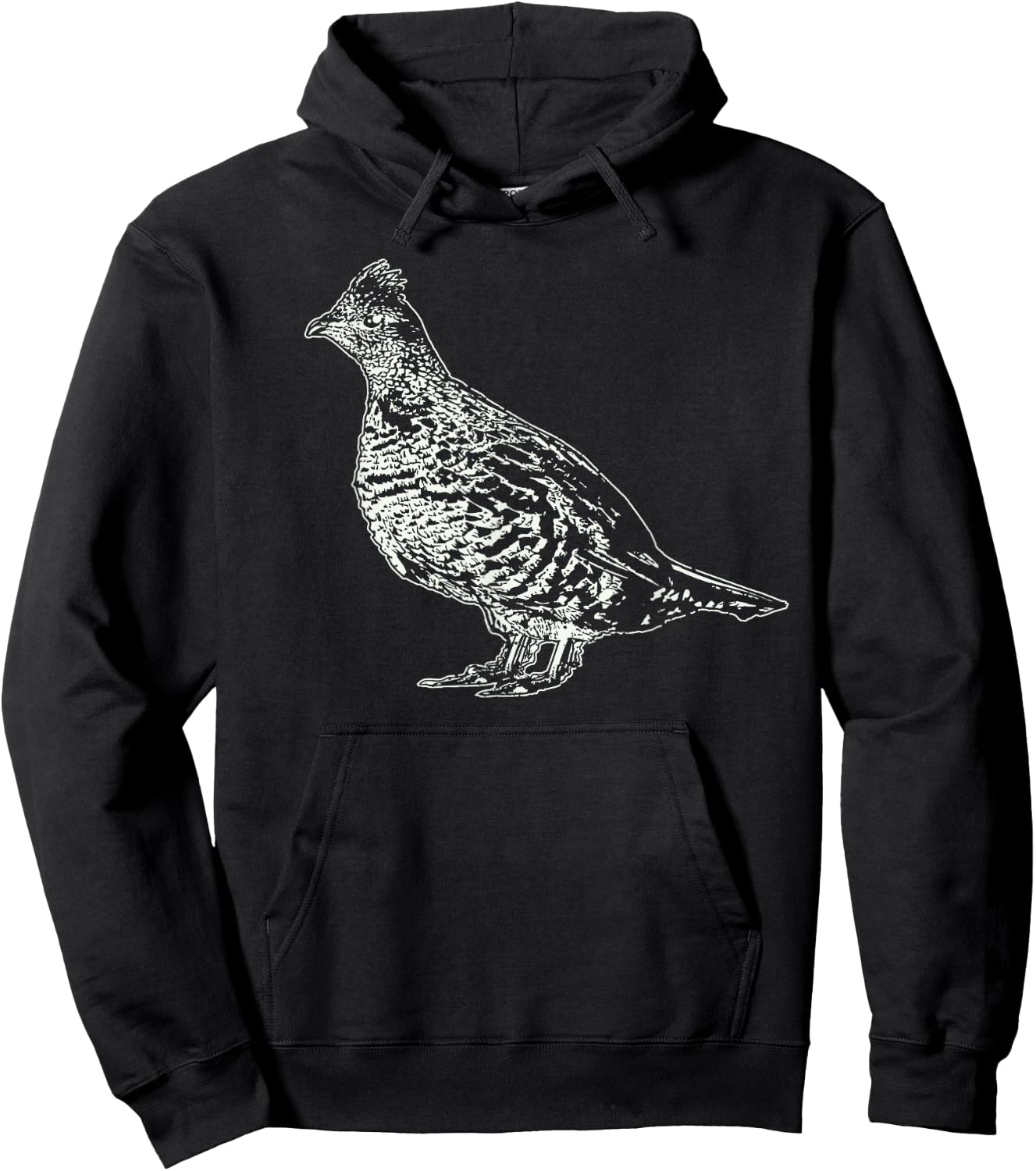 Ruffed Grouse Shirt | Ornithology, Birding, Bird Lover Gift Hoodie - Hoodie | Black