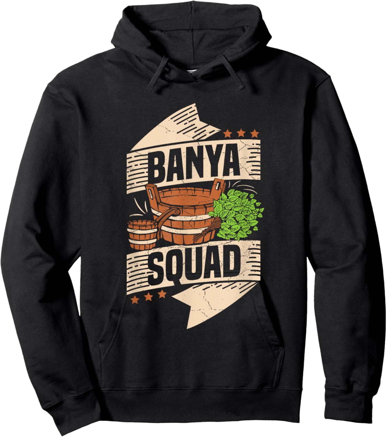 Banya Squad Quote for a Banya lover Hoodie - Hoodie | Black