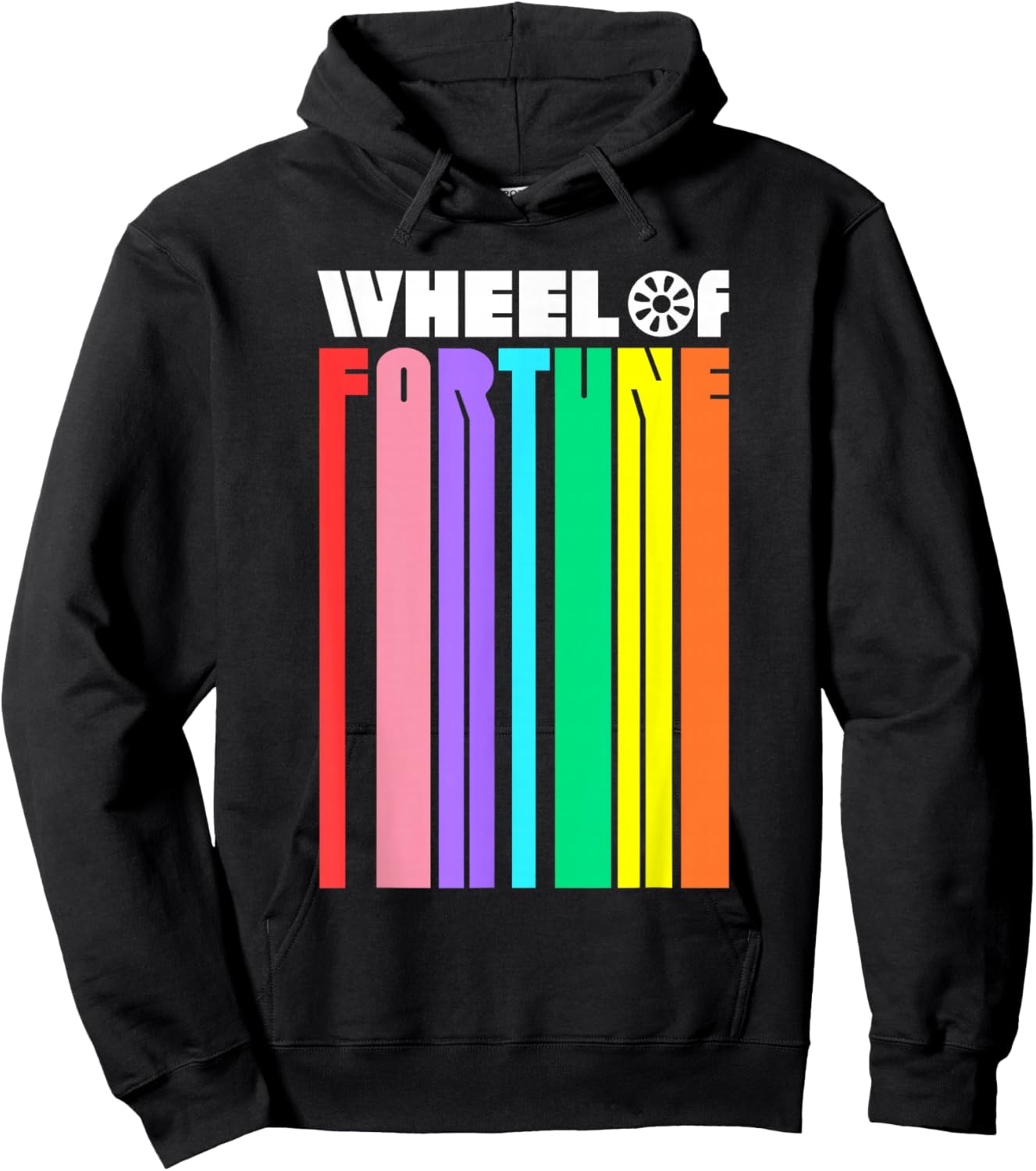Wheel of Fortune Logo Color Blend Hoodie - Hoodie | Black