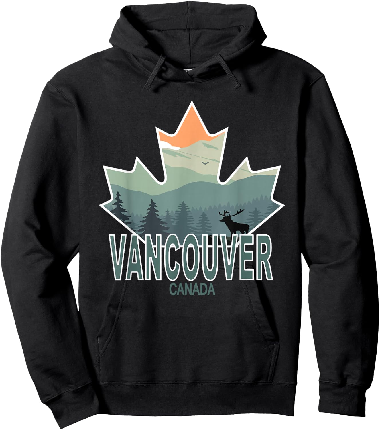 Vancouver, British Colombia, Canada Hoodie - Hoodie | Black