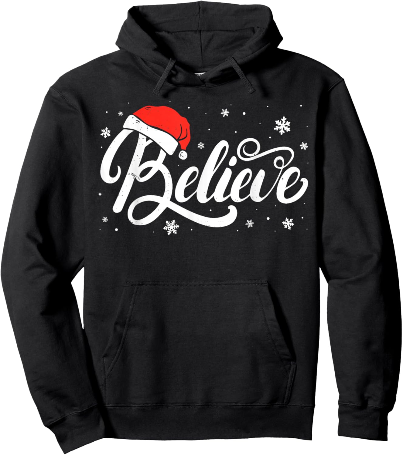 Christmas - Believe Santa Claus Believe Christmas Men Women Hoodie - Hoodie | Black