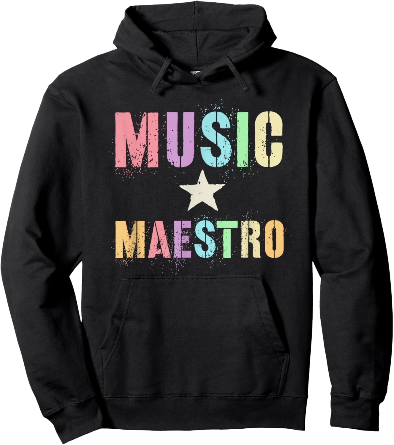 Vintage MUSIC MAESTRO Composer Teacher Musical Instrument Hoodie - Hoodie | Black