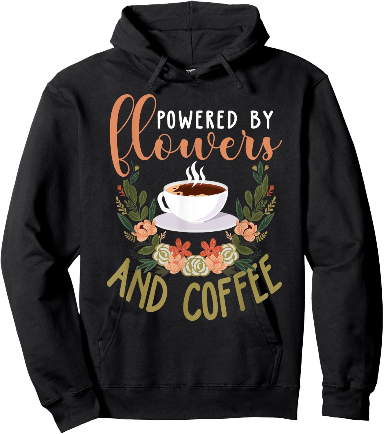 Florist Shirt Funny Coffee Lover Floral Designer Gift Hoodie - Hoodie | Black