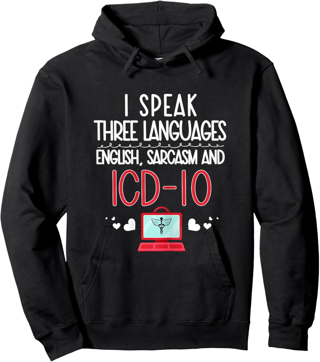 Medical coder coding biller nurse Hoodie - Hoodie | Black