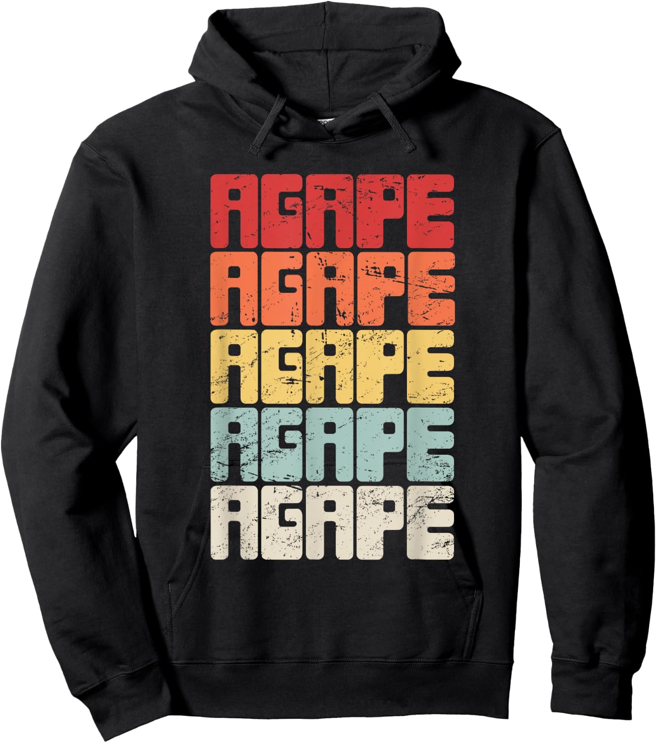 Proud Christian in Jesus - Agape Hoodie - Hoodie | Black