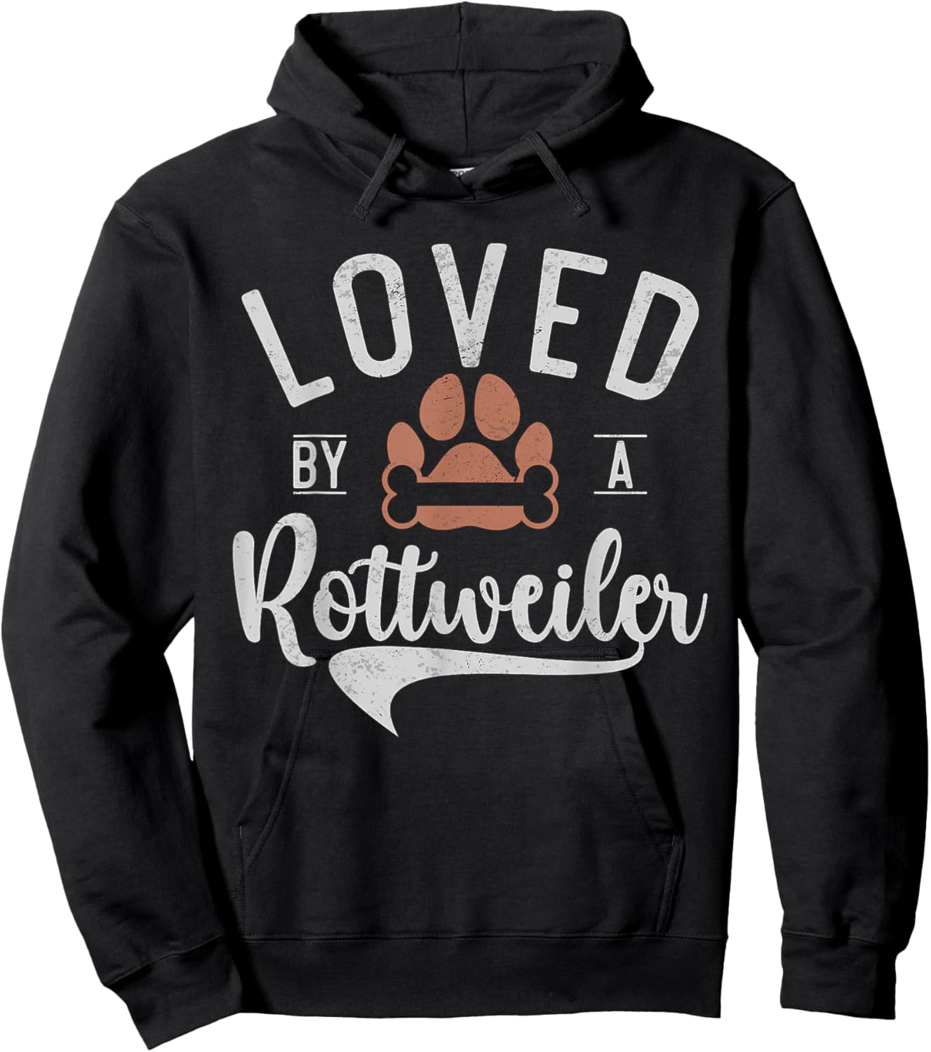 Loved by a Rottweiler Hoodie - Hoodie | Black