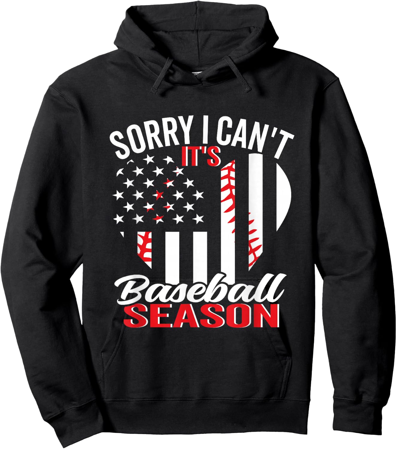 Baseball Hoodie - Hoodie | Black