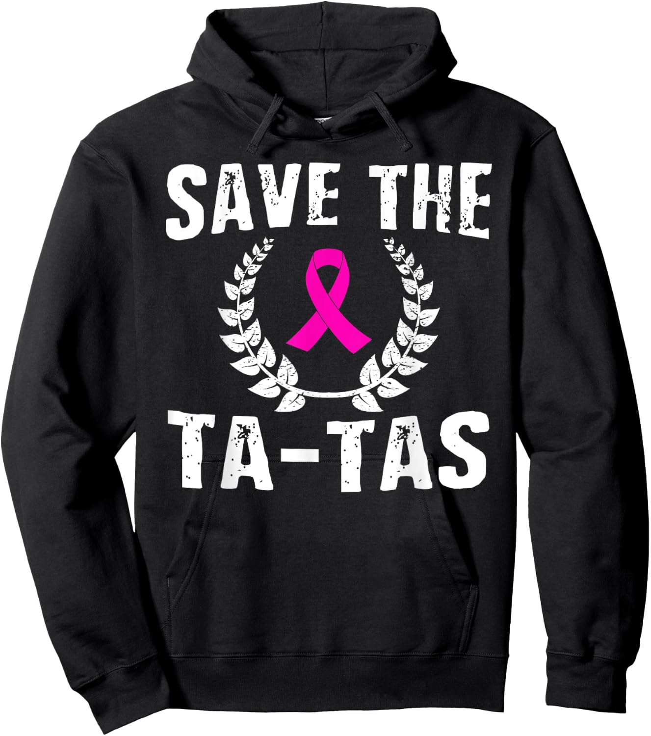 Save The Ta-Tas Shirt Breast Cancer Awareness Pink Ribbon Hoodie - Hoodie | Black