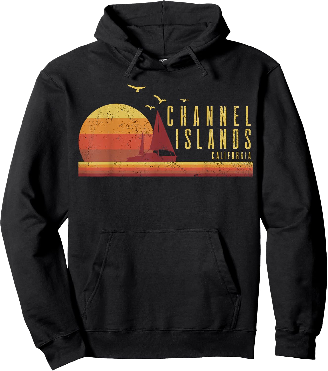 Channel Island California Hoodie - Hoodie | Black
