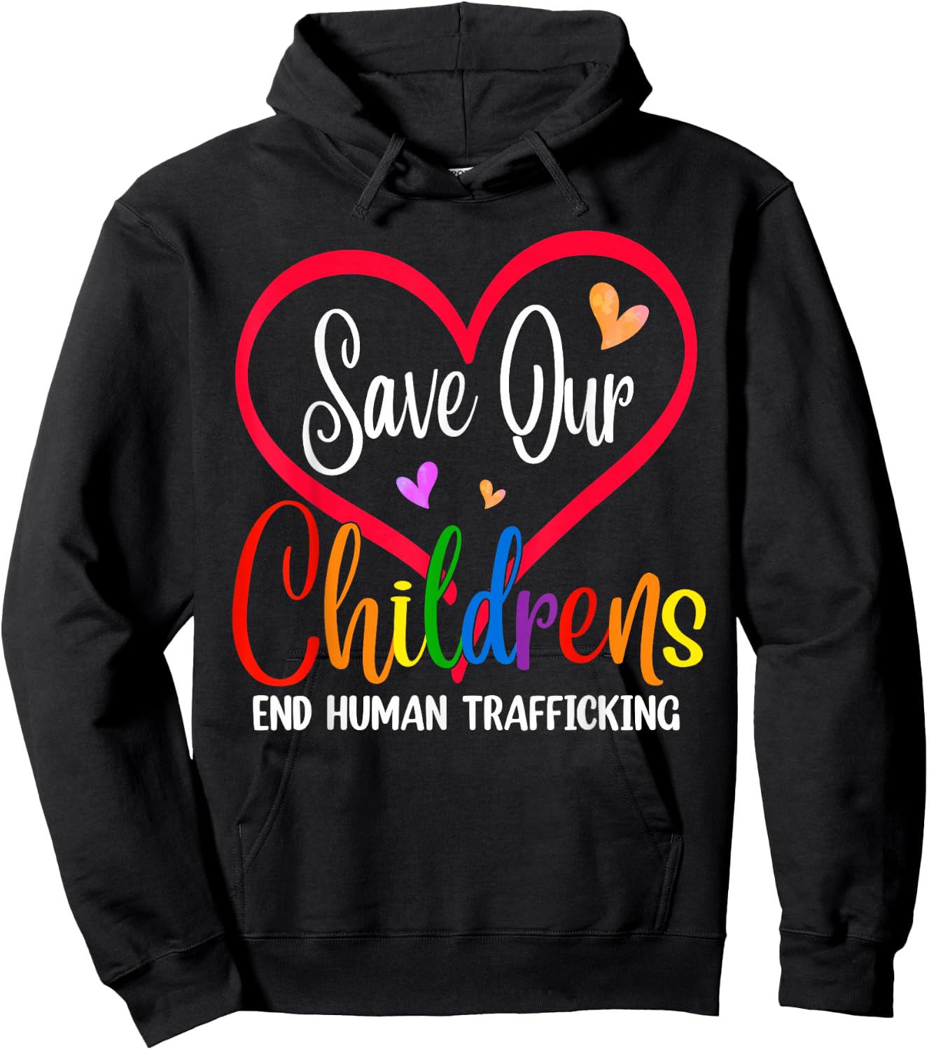 Save Our Children End Human Trafficking Anti Modern Slavery Hoodie - Hoodie | Black