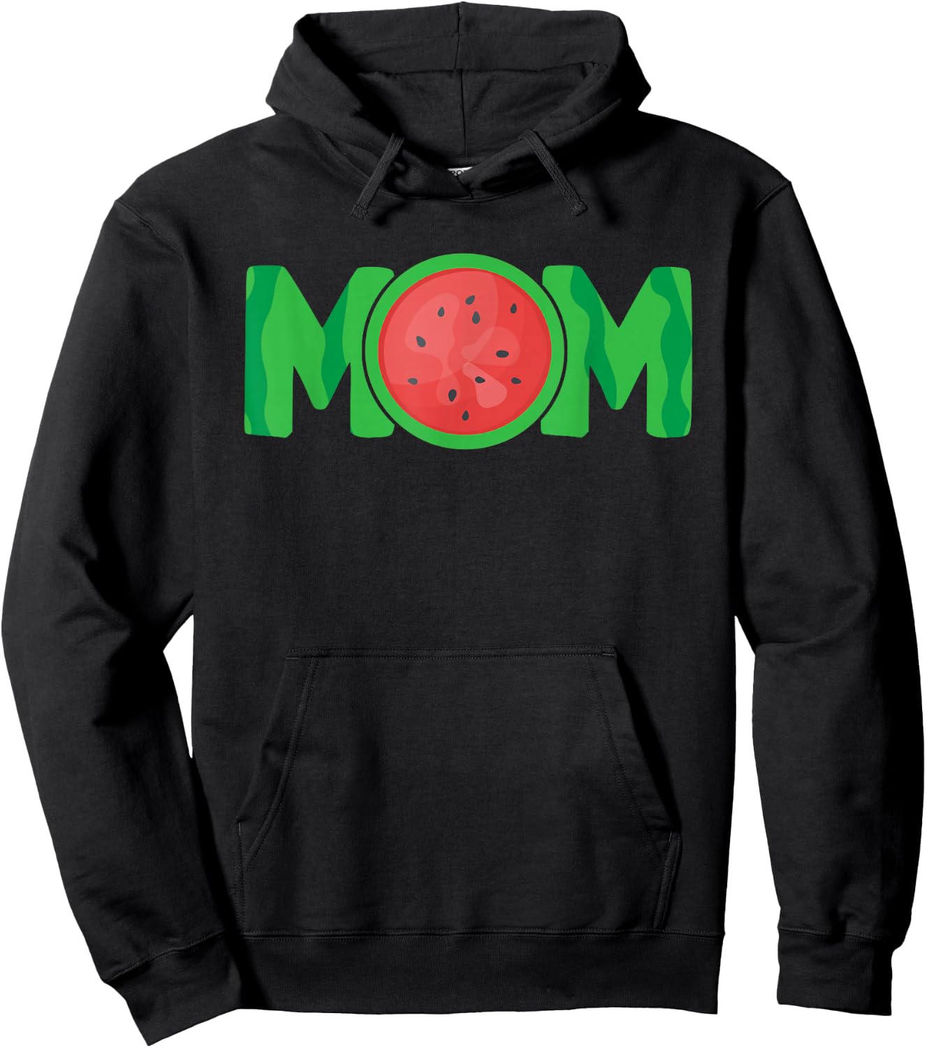 Mom Watermelon Tropical Summer Fruit Mother Hoodie - Hoodie | Black