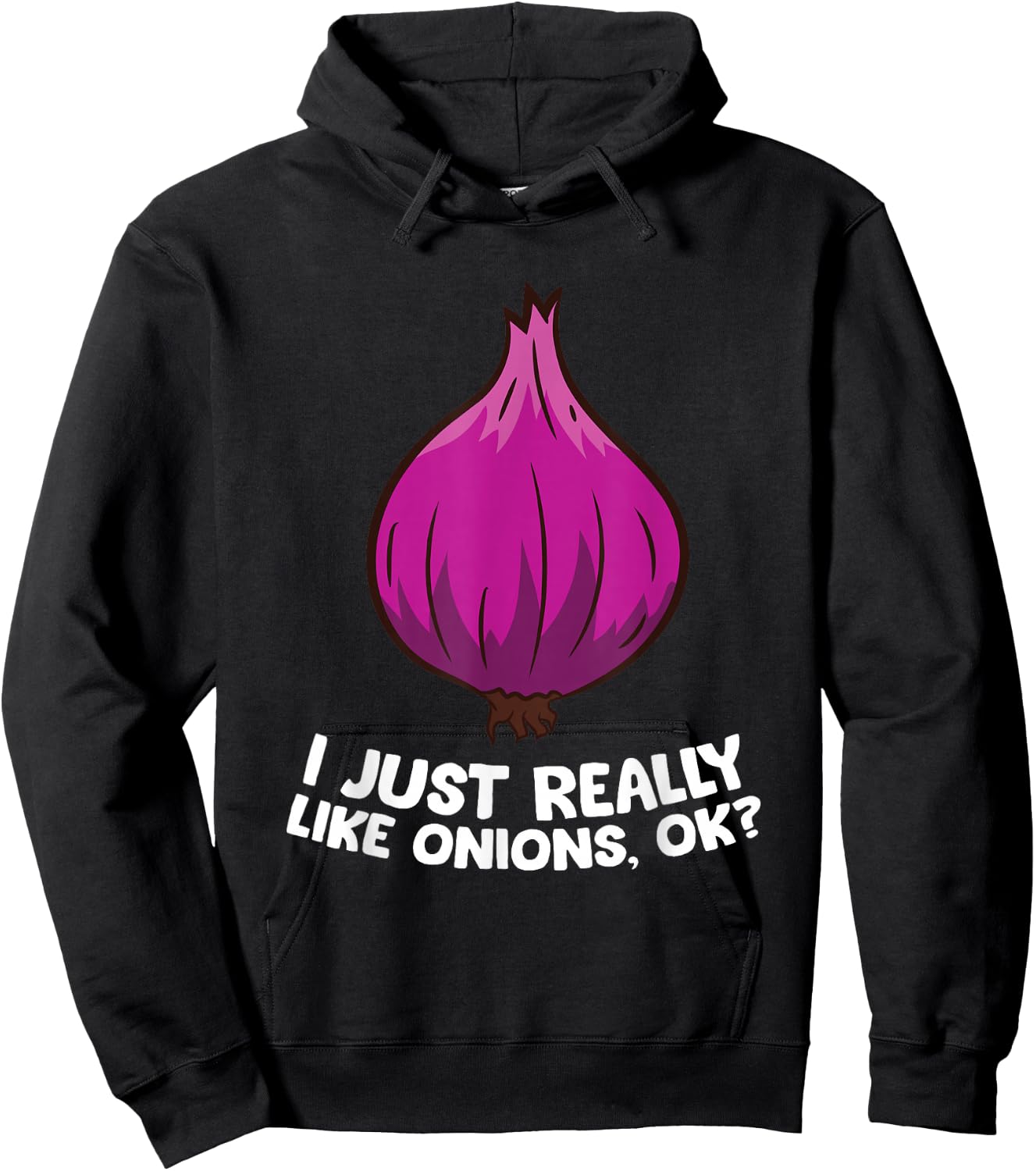 I Just Really Like Onions, OK? Red Onions Hoodie - Hoodie | Black