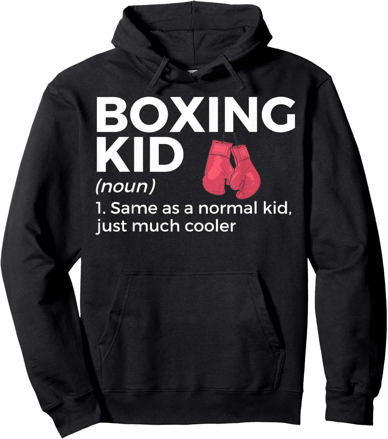Funny Boxing Kid Definition Hoodie - Hoodie | Black