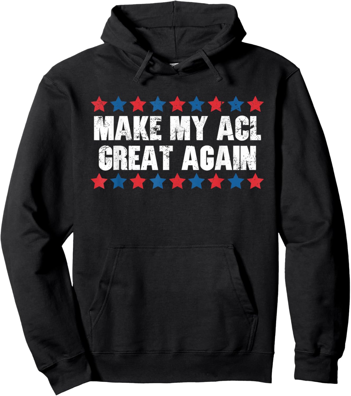 Make My ACL Great Again Funny ACL Injury Hoodie - Hoodie | Black