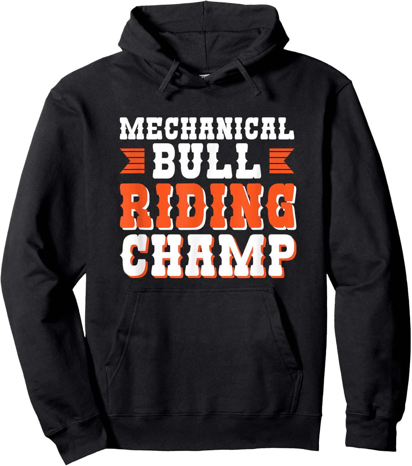 Mechanical Bull Riding Champ Hoodie - Hoodie | Black