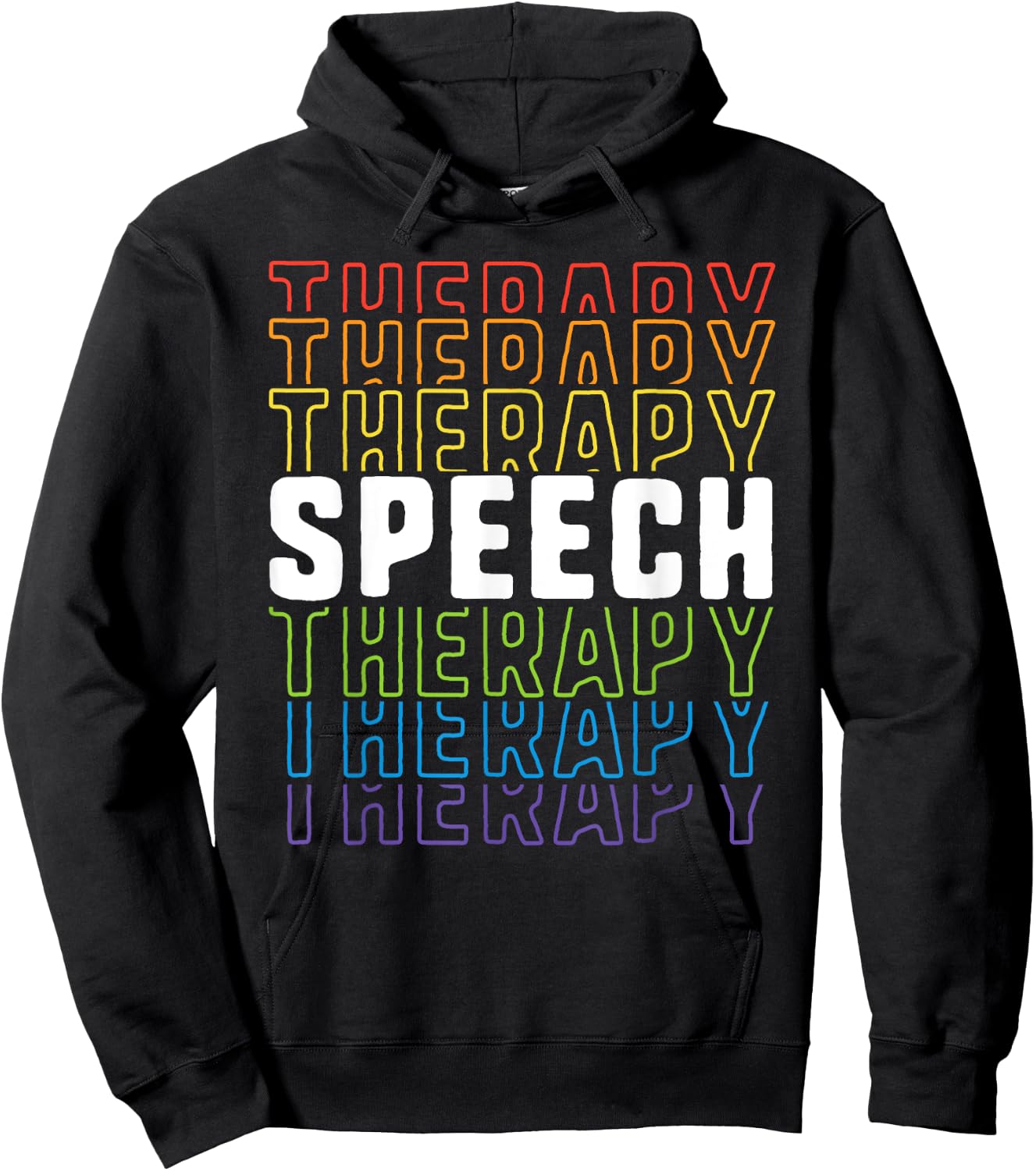 Speech Therapy School Therapist SLP Language Pathologist Hoodie - Hoodie | Black