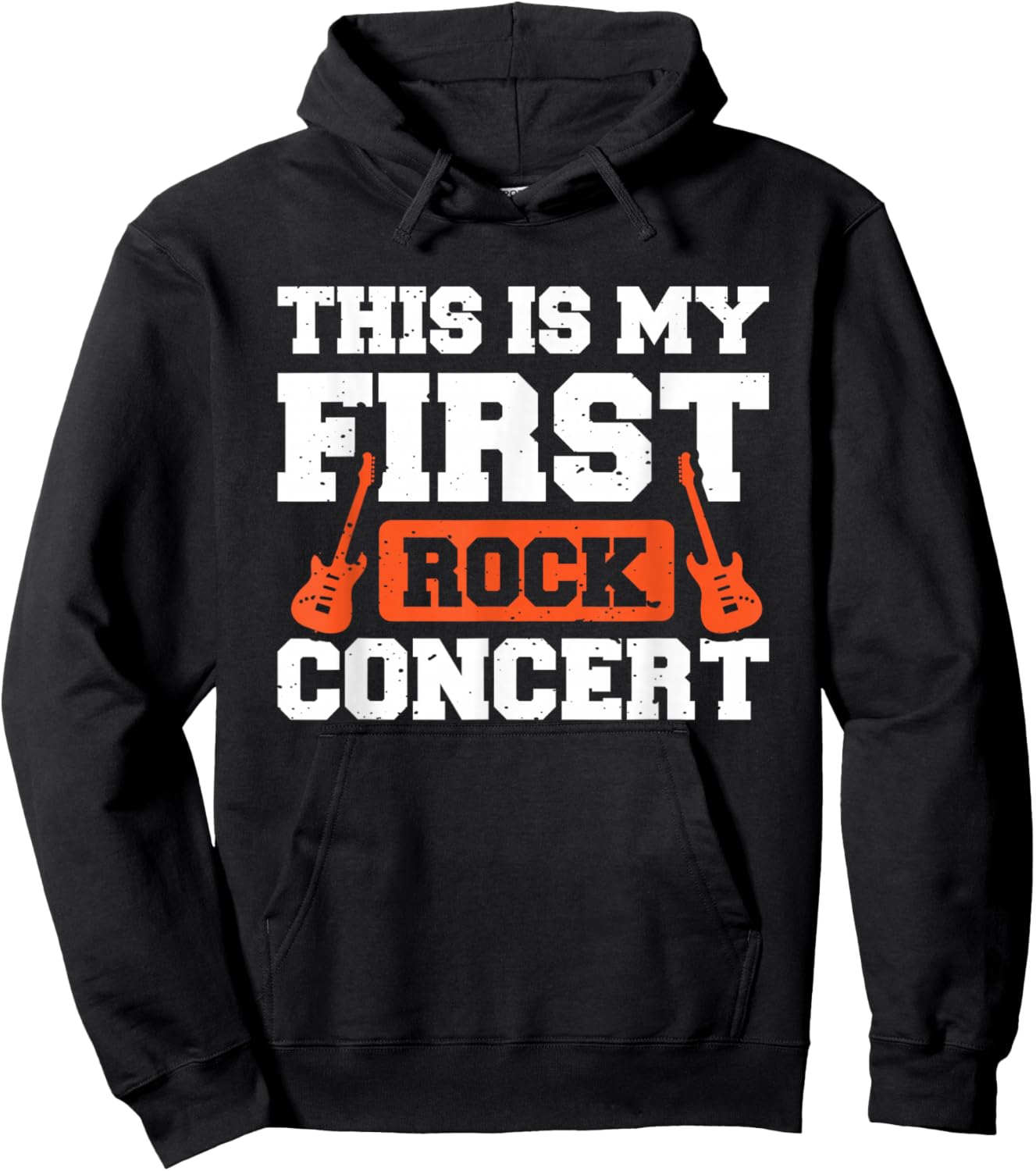 This Is My First Rock Concert Hoodie - Hoodie | Black
