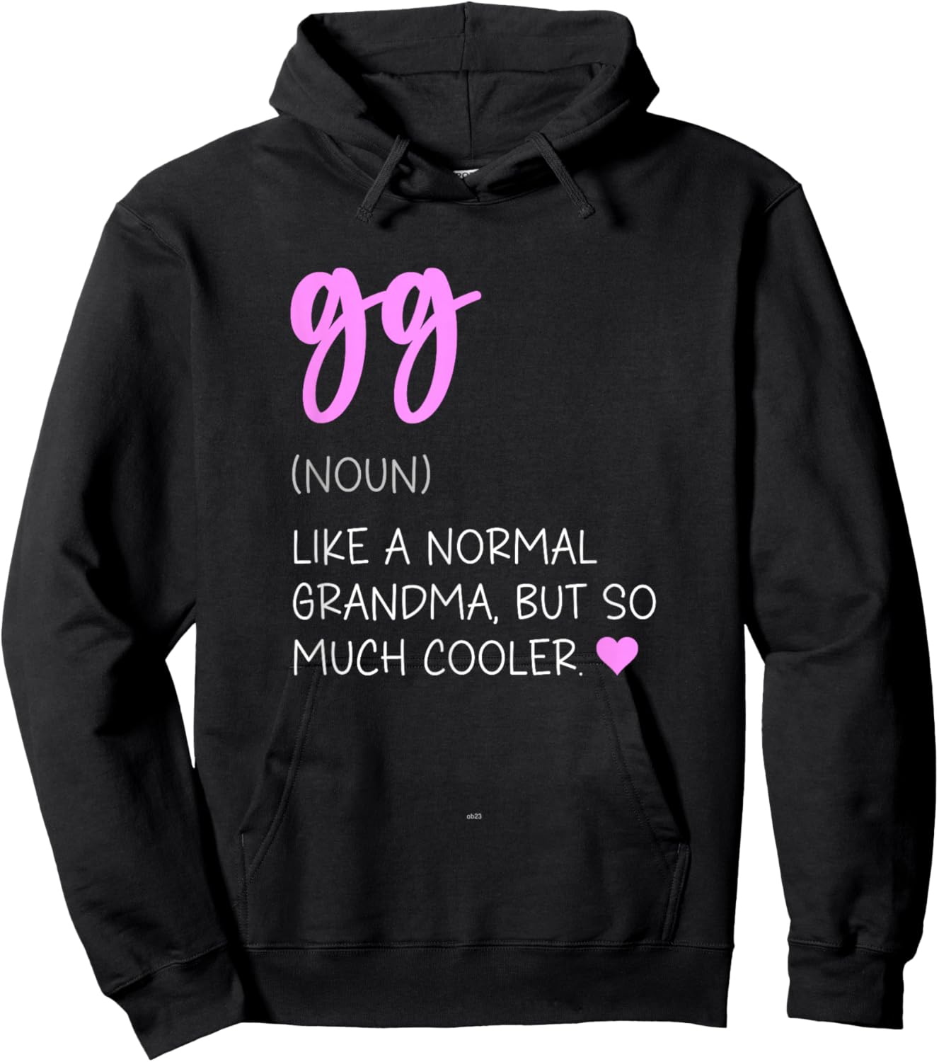 GG Definition Cute Mother's Day Noun Hoodie - Hoodie | Black