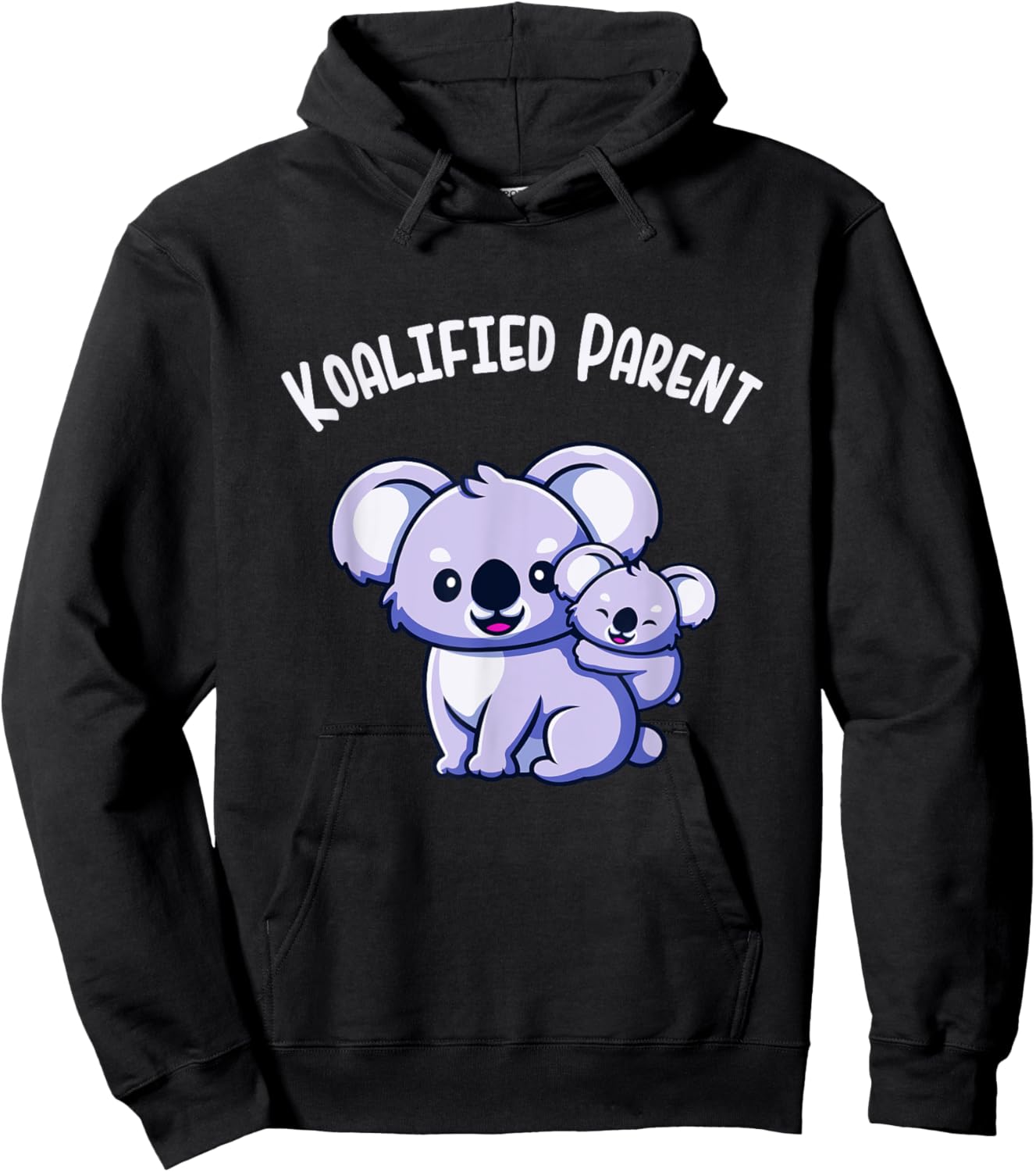 Koalified Parent Koala Family Mum Dad Parents Hoodie - Hoodie | Black