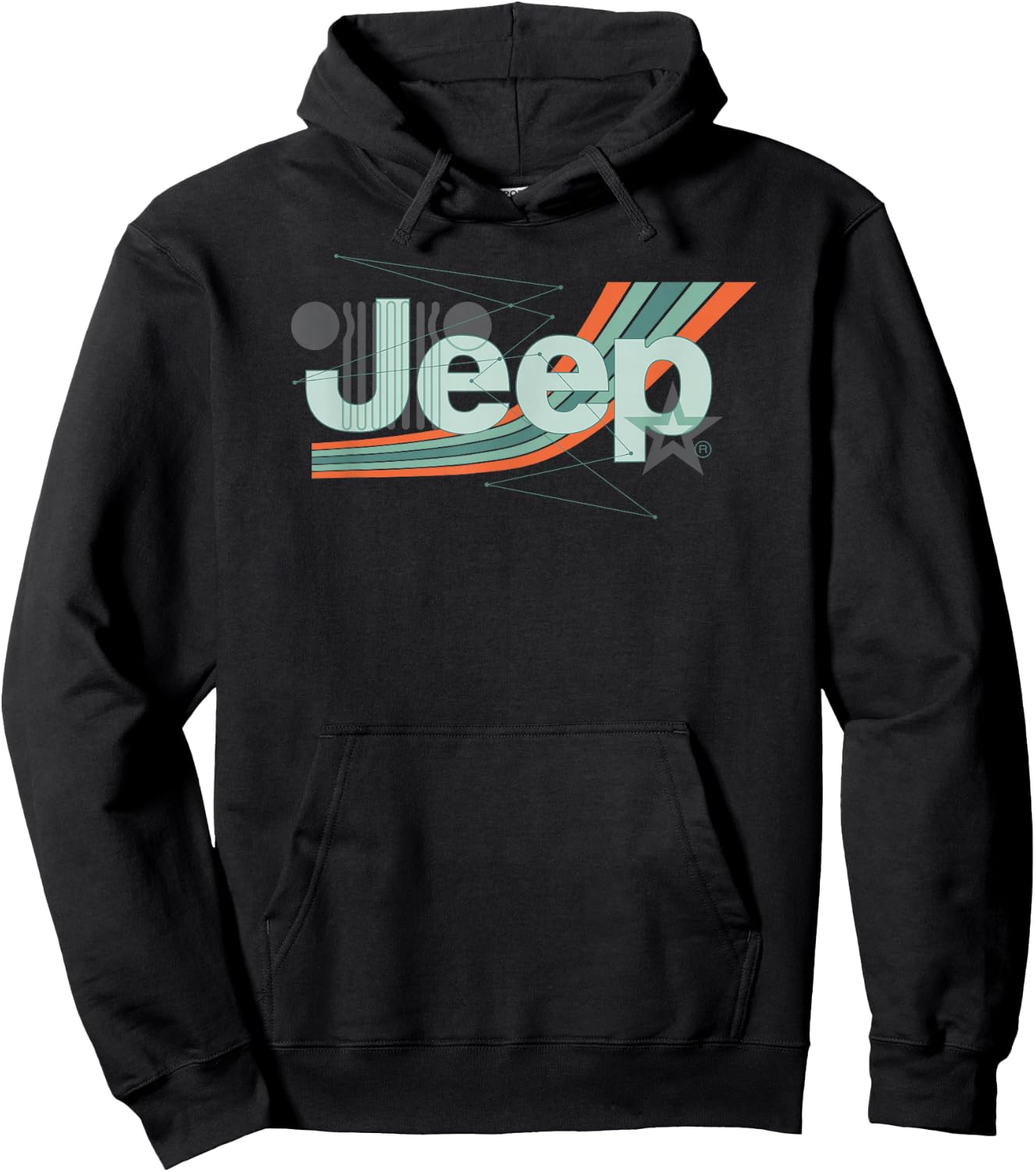 Jeep Painted Angles Design Hoodie - Hoodie | Black
