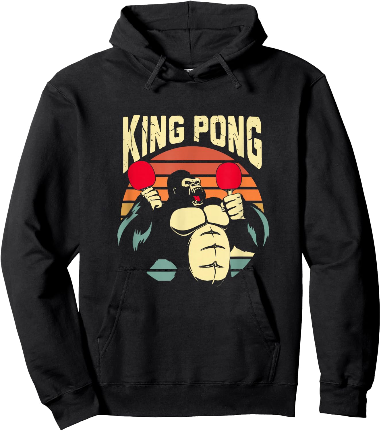 Ping Pong Table Tennis Player Hoodie - Hoodie | Black