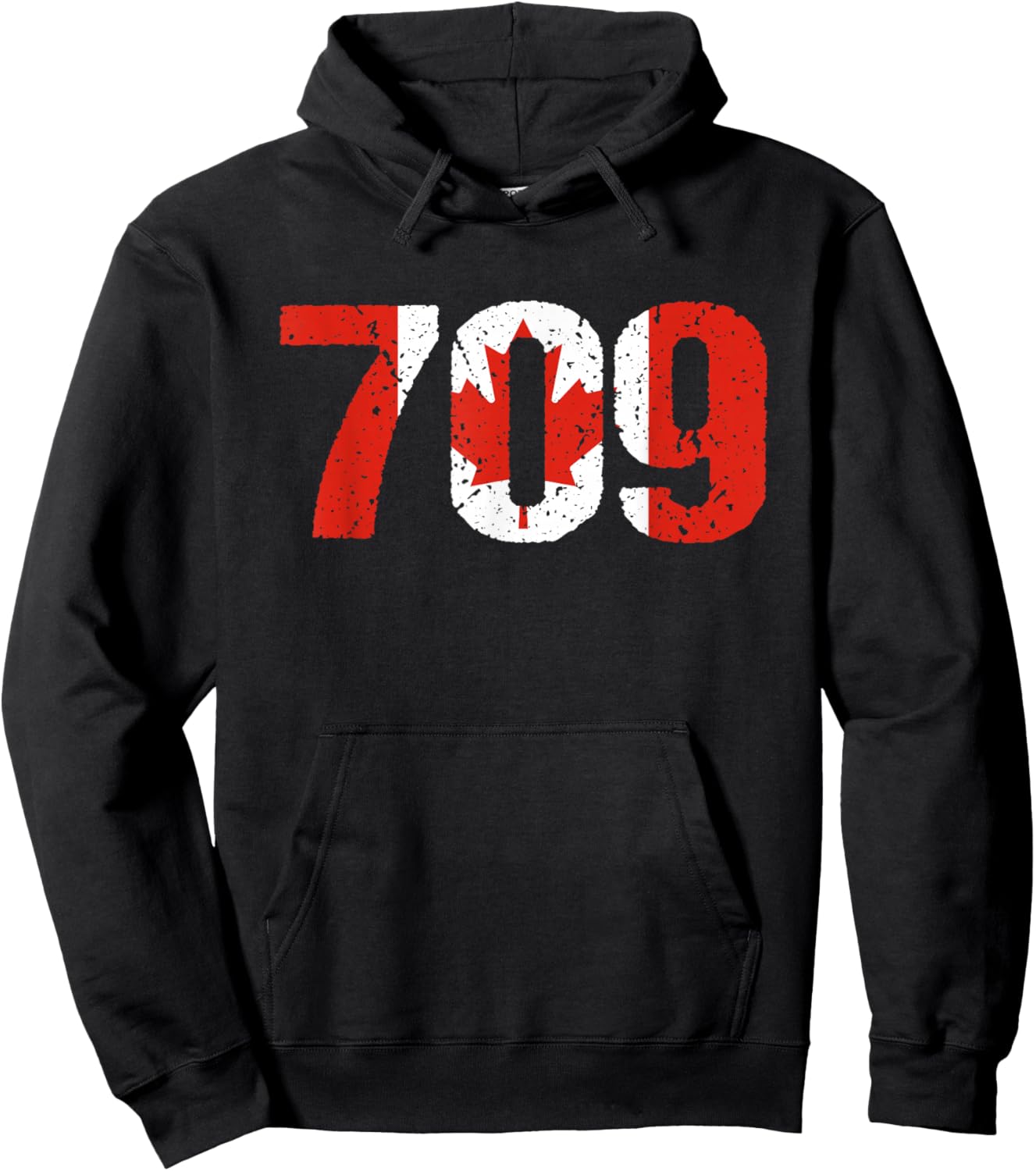 709 Newfoundland and Labrador Area Code Canada Hoodie - Hoodie | Black