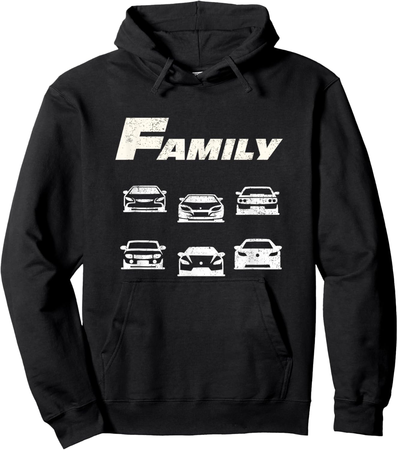 Fast Car Family Funny Hoodie - Hoodie | Black