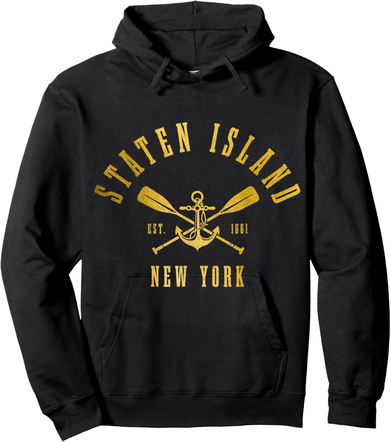 Staten Island New York Retro NY Pride Hoodie - Hoodie | Black