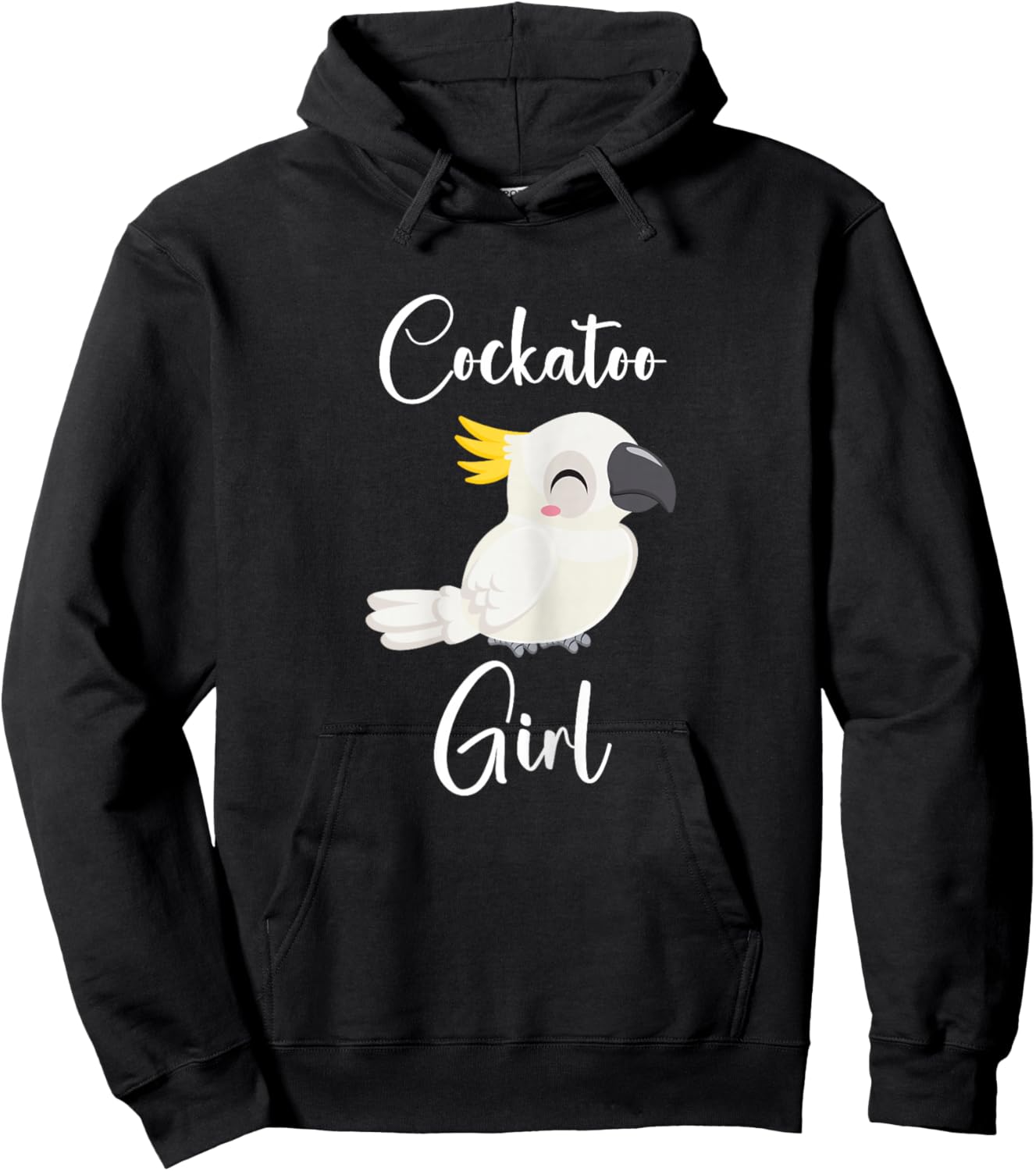Funny Cockatoo Girl Shirt Parrot Animal Cockatoo Lover Hoodie - Hoodie | Black