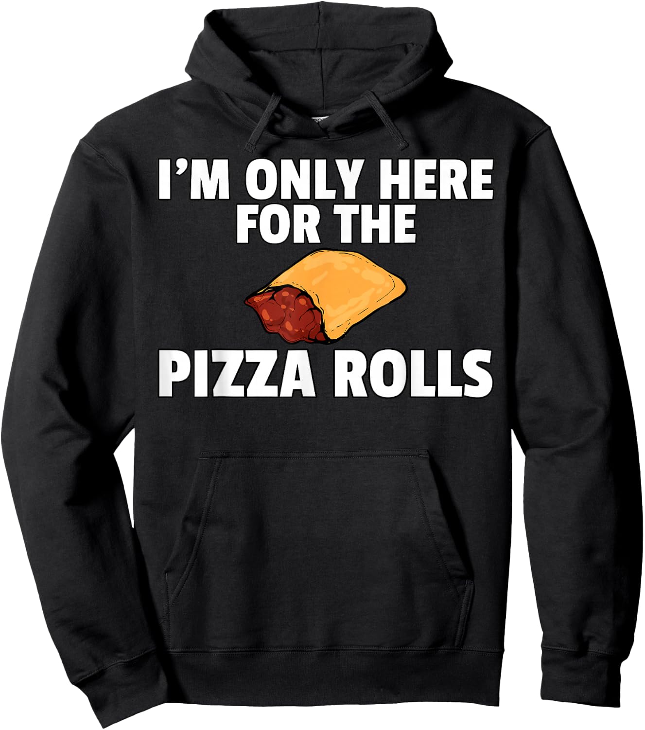 Pizza Rolls Funny Cheese Snack Hoodie - Hoodie | Black