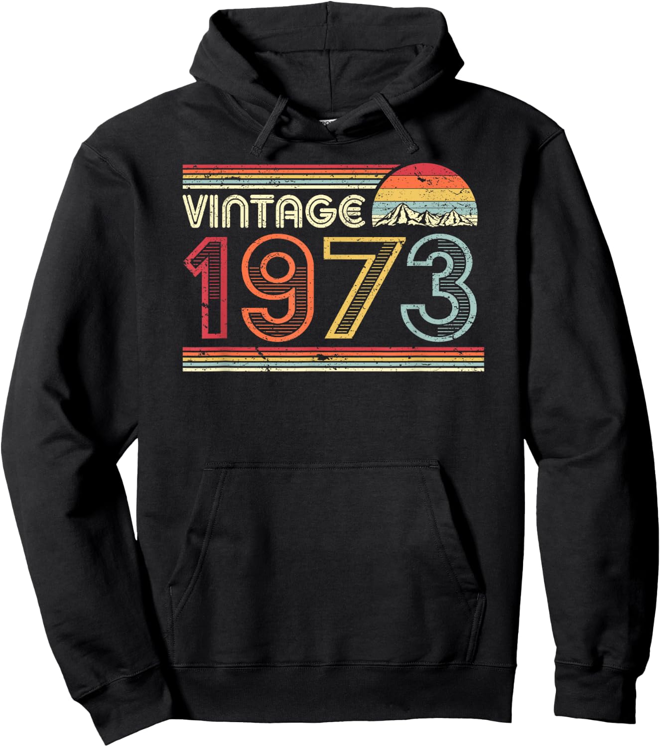 1973 Vintage Shirt, Birthday Gift . Retro Style Hoodie - Hoodie | Black
