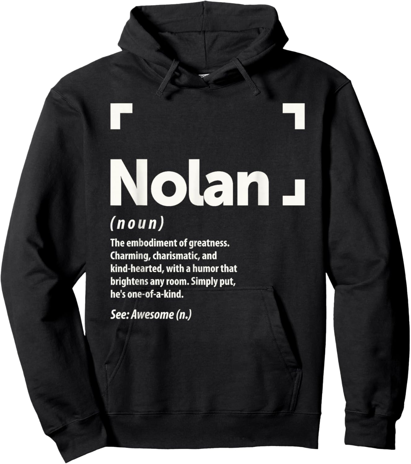 Nolan Personalized Name Apparel Cld Nolan Definition Personalized Name Nolan -Adults Kids Black Small Classic Fit Short Sleeve Hoodie - Hoodie | Black