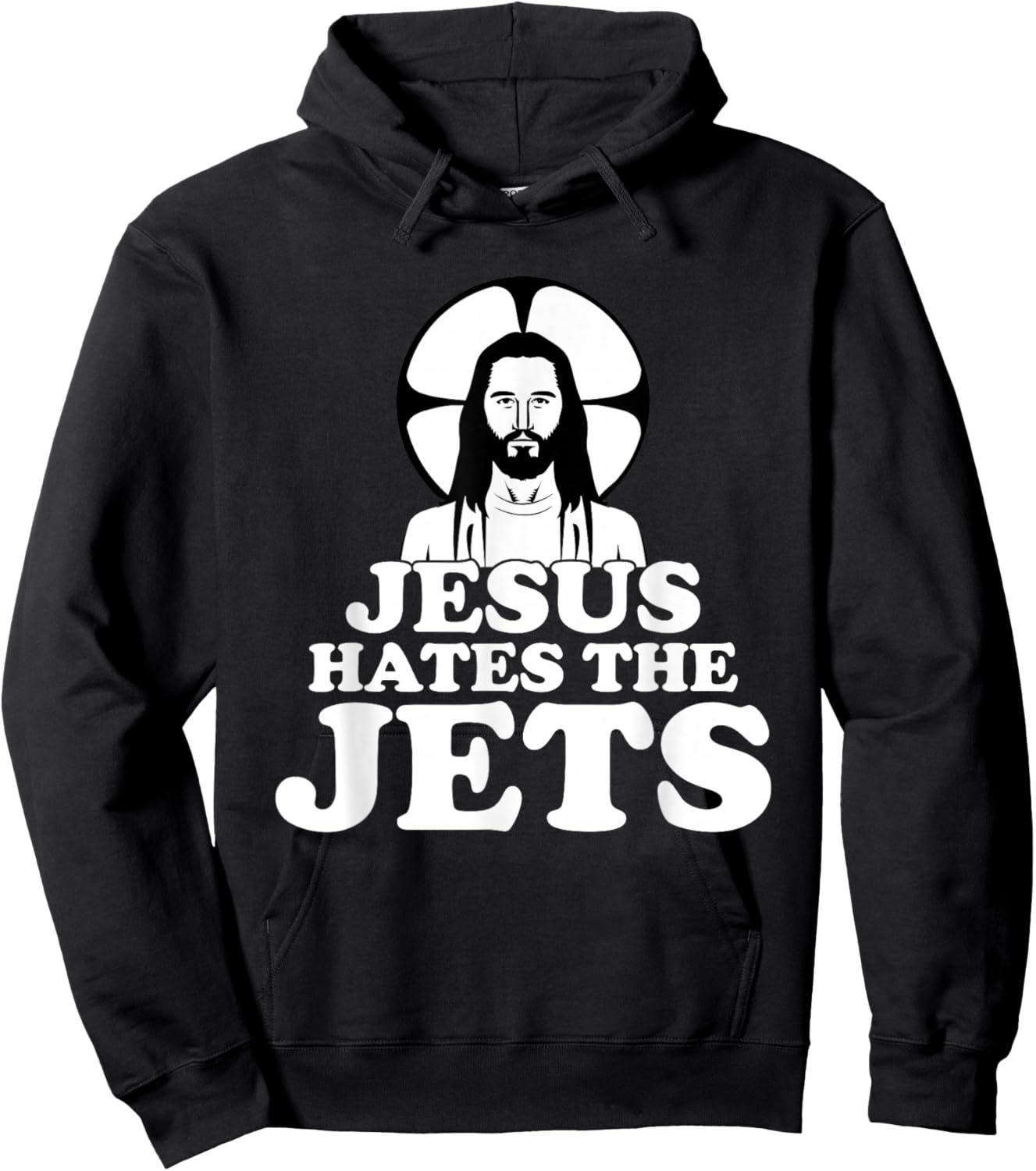 Jesus Hates The Jets Hoodie - Hoodie | Black
