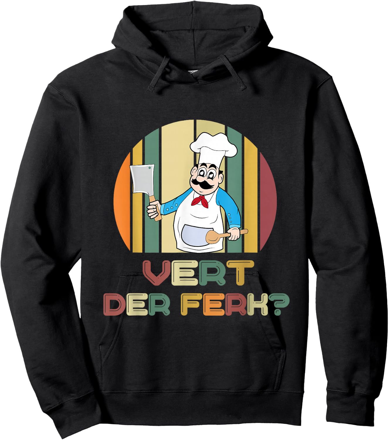 Vert Der Ferk Funny Chef Knife T Shirt Kitchen Hoodie - Hoodie | Black