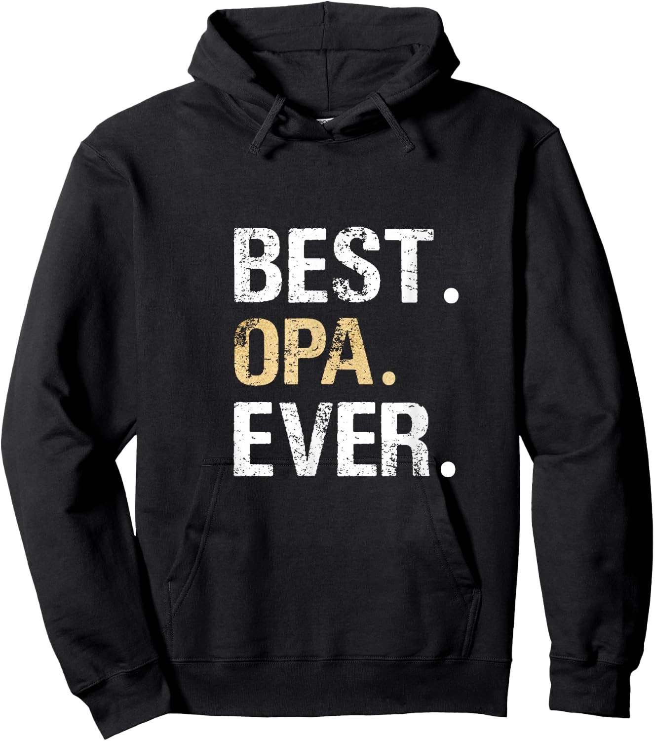 Birthday Fathers Day Christmas Gifts for Opa Best Opa Ever Graphic - Black, Small - Men's Classic Fit, Short Sleeve, - Grandparents, Older Adults Hoodie - Hoodie | Black