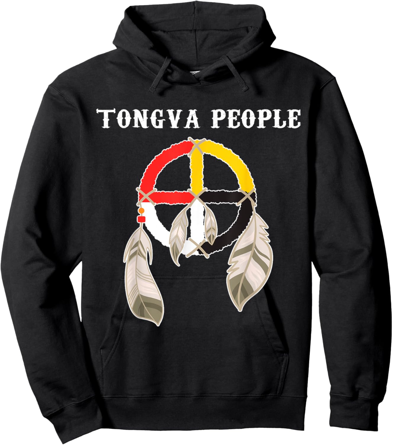 Gabrielino-Tongva Tribe Native American Medicine wheel Hoodie - Hoodie | Black