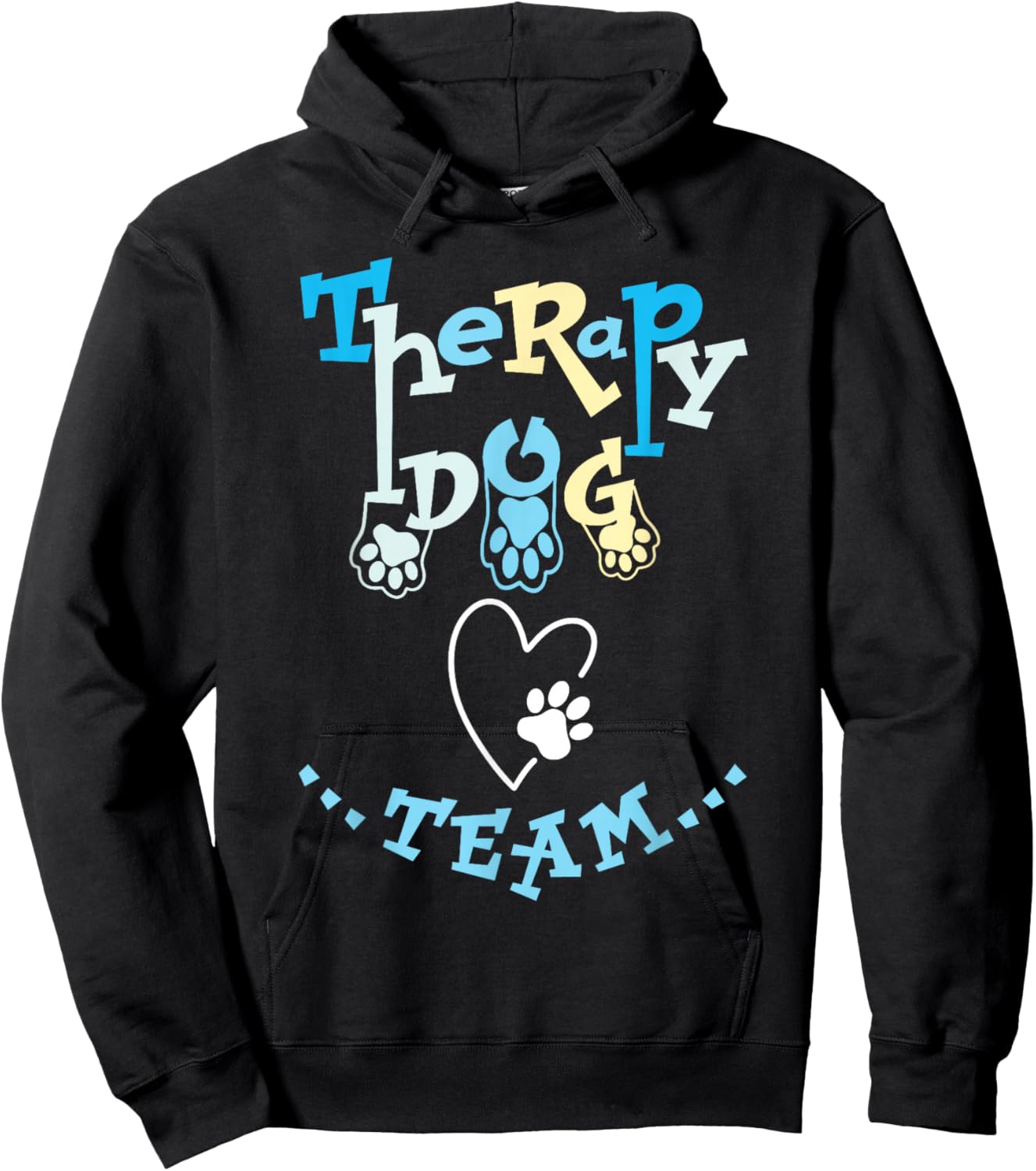 Therapy Dog Team Apparel For Animal Assisted Pet Therapist Hoodie - Hoodie | Black