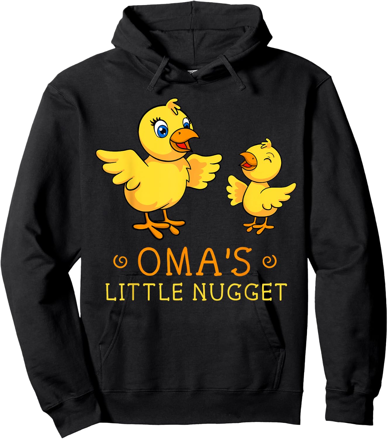 Oma Little Nugget Chick Deutschland Germany Grandma Dutch Hoodie - Hoodie | Black