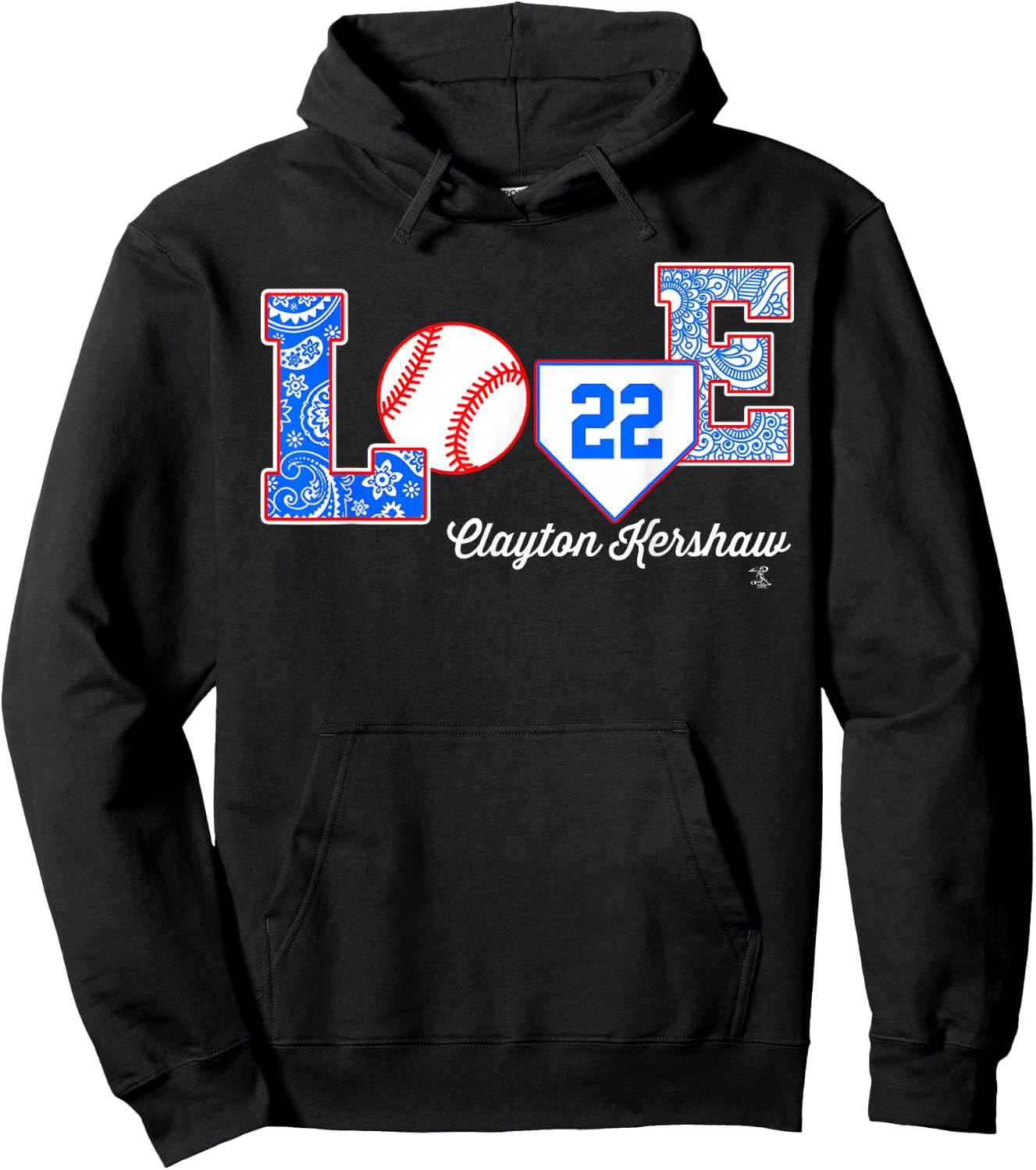 Clayton Kershaw Love My Player - Apparel Hoodie - Hoodie | Black