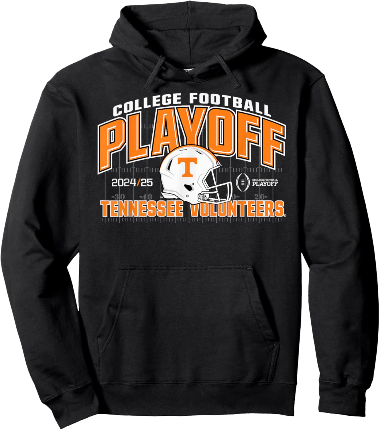 Elite Authentics Tennessee Volunteers -Adults , Black, Small, Short Sleeve, Modern, , Letter Print, Football, 1 Count Hoodie - Hoodie | Black