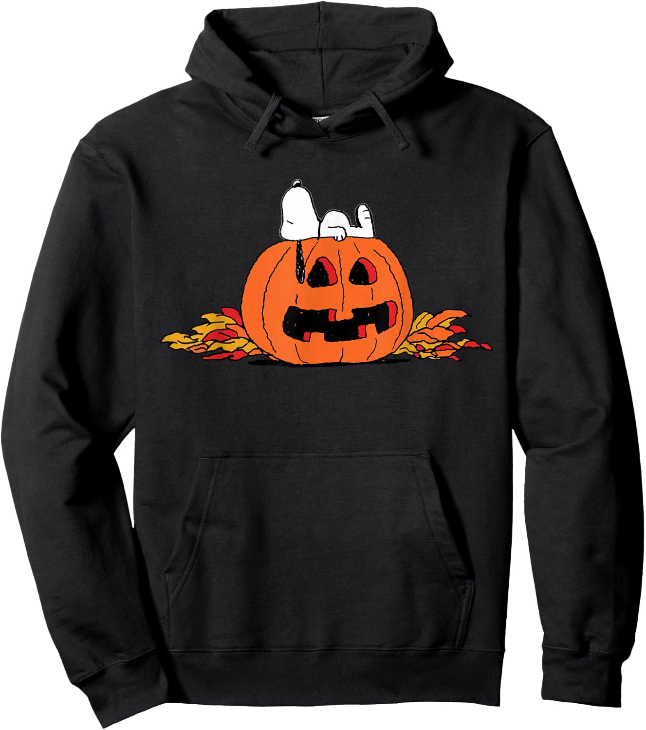 Peanuts Snoopy Lantern Halloween Hoodie - Hoodie | Black