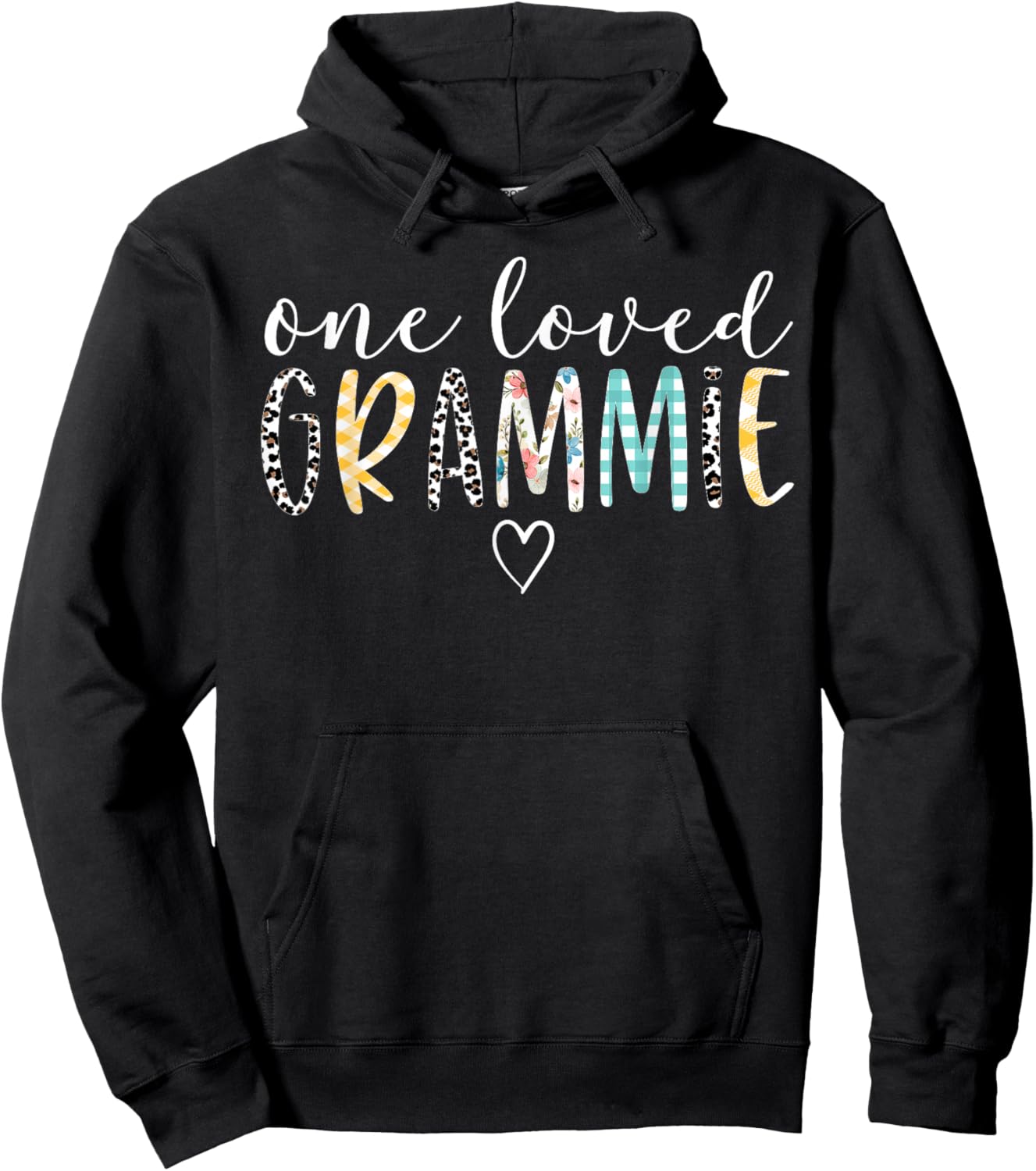 Grammie Gifts Women One Loved Grammie Mother's Day Hoodie - Hoodie | Black