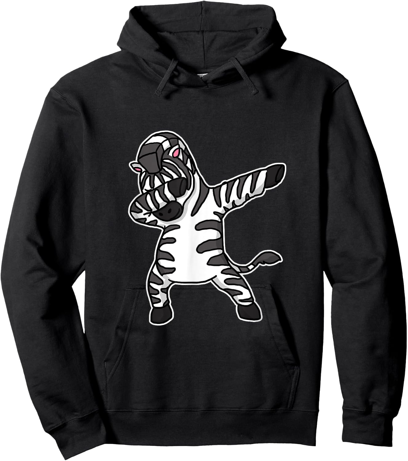Funny Dabbing Zebra Gift Dab Dance Hoodie - Hoodie | Black